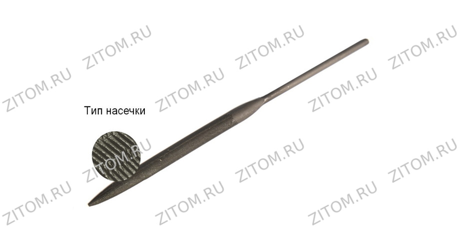 Надфиль полукруглый 140х3 мм №00 У12 WOLFSTAR с двойной насечкой